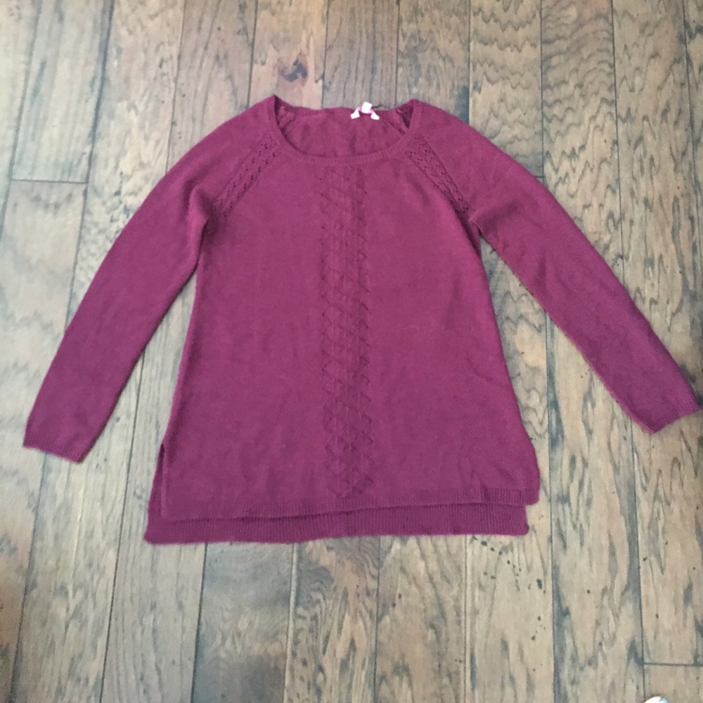 Juniors Sweater with Button Details